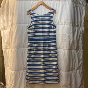 Boden Blue and white striped dress, size 6L